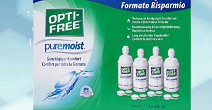 OPTI FREE pure moist 4er Box  (4x 300ml  inkl. 4 Behälter)